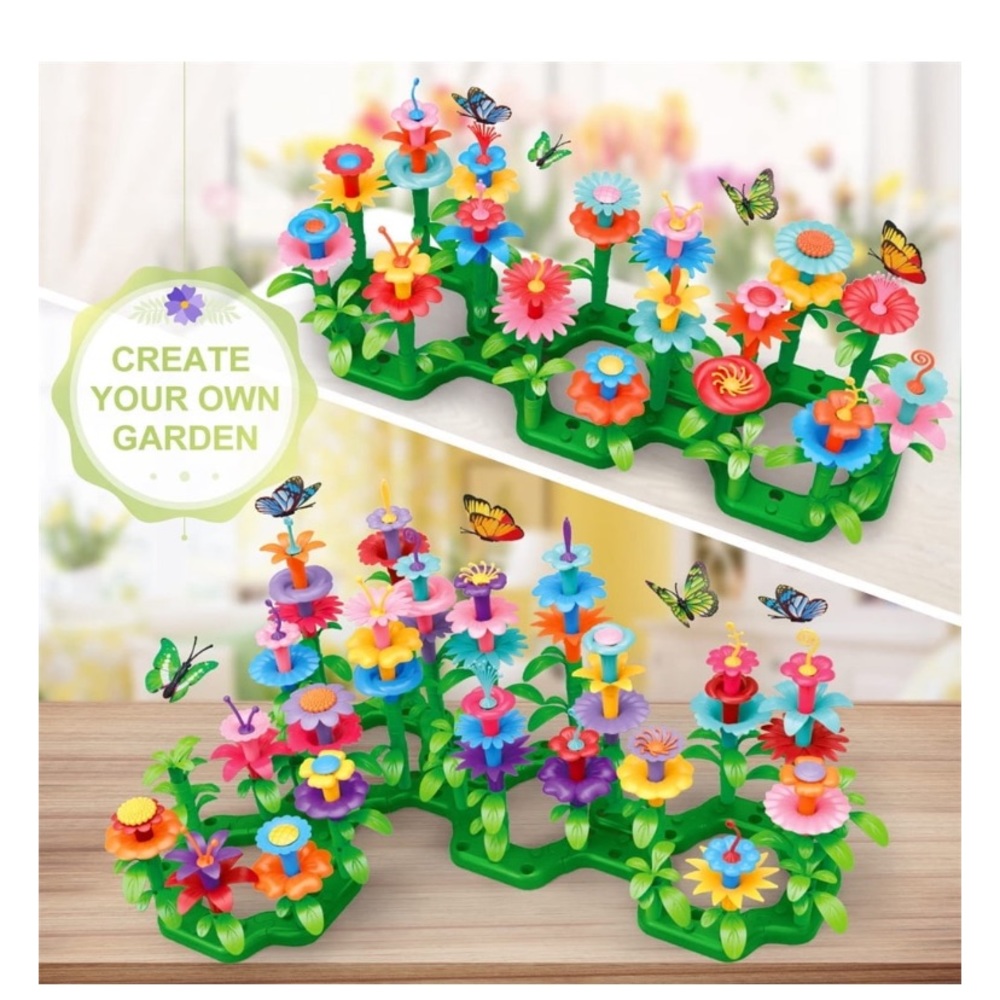 Creative Gardens Flower Arrangement Building Toy DIY Play Kit NIB Sealed Ages 3+